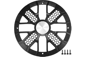 ACROPIX 10" Car Speaker Grills Cover Mesh Round 10 Inch Audio Speaker Subwoofer Guard Protector Case with Mounting Screws ABS