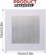 LORD C Plaster Board Patch Self Adhesive Aluminum Mesh 10x10cm view 2