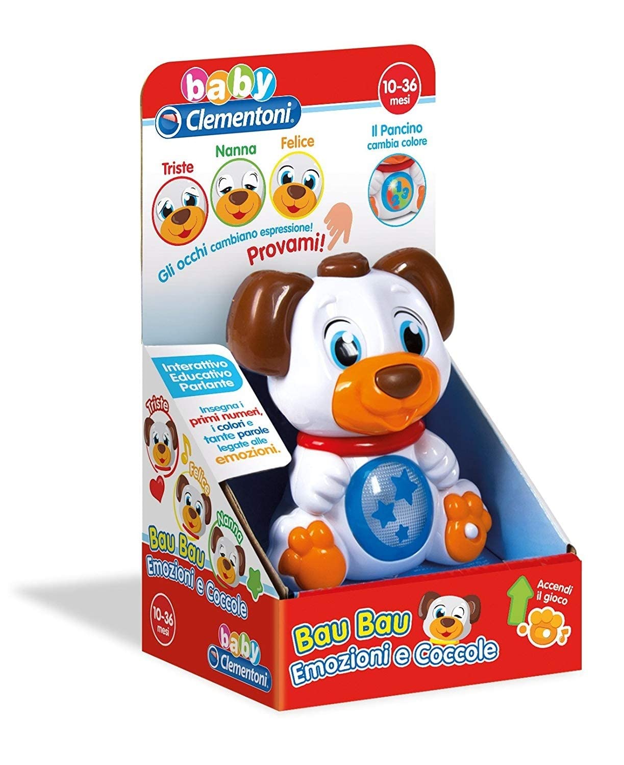 Clementoni- Bau Emotions and Cuddles Children's Game, Multicoloured, 17218