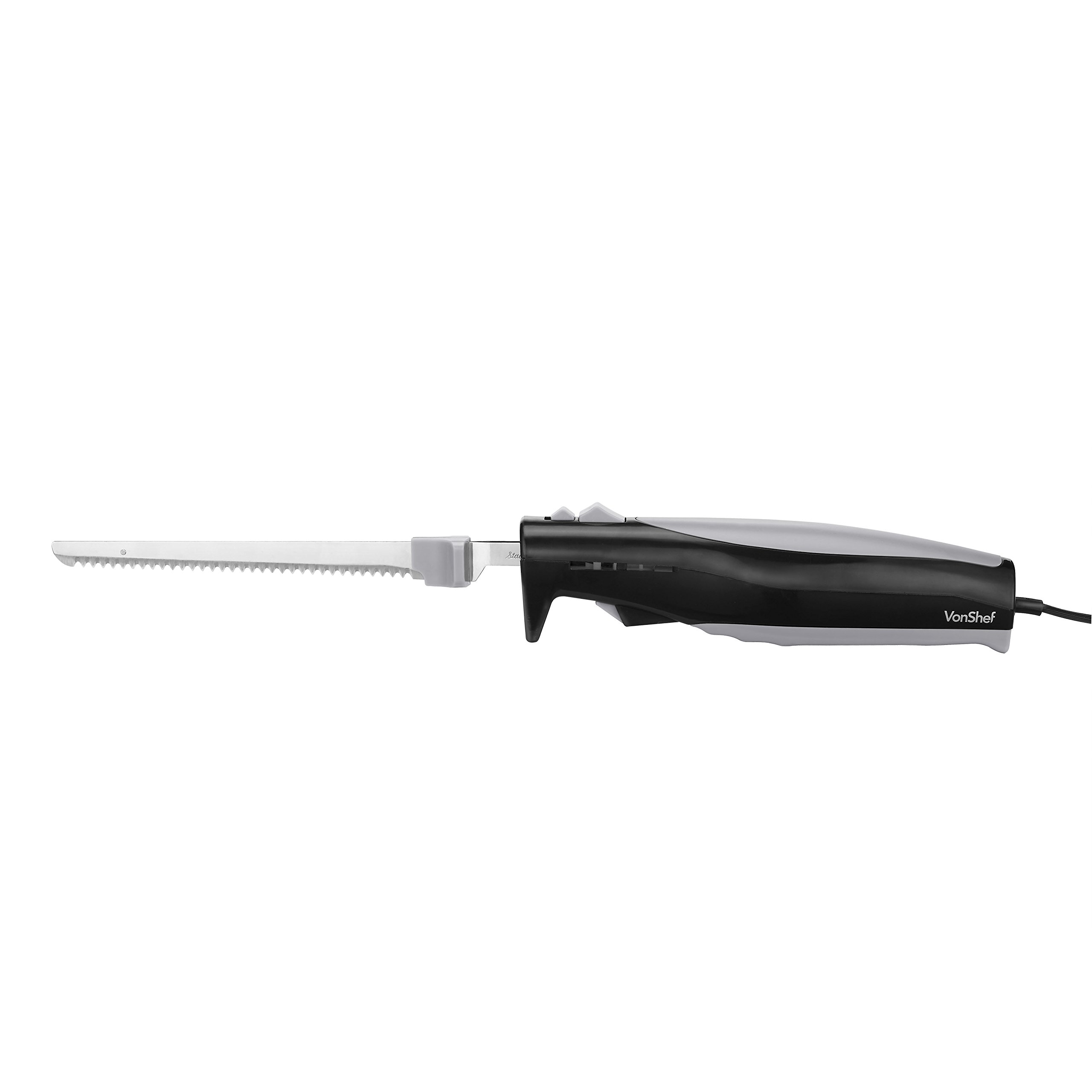 Buy VonShef 110W Electric Carving with two 7 Inch Blades Black Online