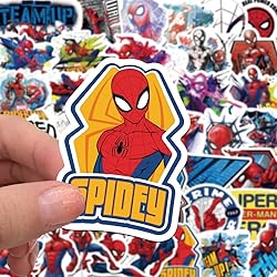 50pcs Spiderman Stickers for Kids, Cool Cartoon