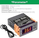 Aideepen STC-1000 Temperature Controller DC 12V 10A NTC Sensor 0-99C view 4