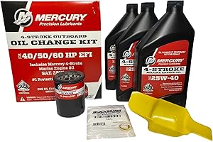 Mercury OEM Oil Change & Filter Kit 40-50-60hp Four Stroke Outboard 8M0081916