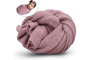 FORBAYSY Newborn Posing Wrap Newborn Photography Props Soft Stretch Knit Blanket Handmade Wrap for Baby Boys Girls Photoshoot