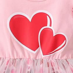 Toddler Girl Heart Tulle Tutu Girl Summer Pink Love