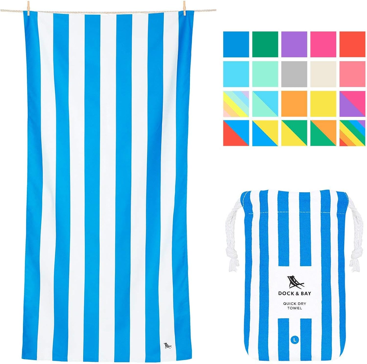 Quick Drying Beach Towels for Travel Sand Free, Lightweight & Compact