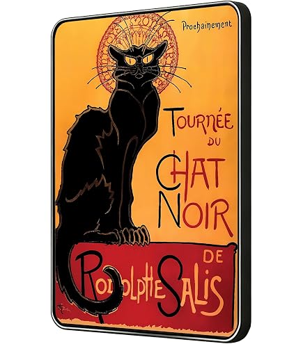 Amazon.com: EuroGraphics Le Chat Noir (The Black Cat) by Théophile