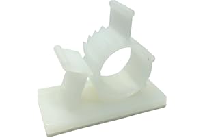 Gardner Bender GKK-1550 Plastic Kwik Clips UVB, Adjustable and Ratcheting, ½ in Dia, 4 Pk., White