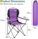 Trail Trail Outdoor Leisure Kestrel Deluxe Camp Chair High Back 120kg view 7