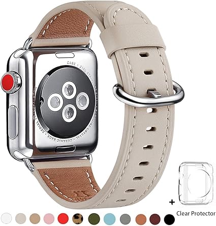 white leather apple watch band 38mm