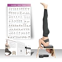 Restrial Life Yoga Headstand Bench- Stand Yoga Chair for Family, Gym - Wood and PU Pads - Relieve Fatigue and Build Up Body