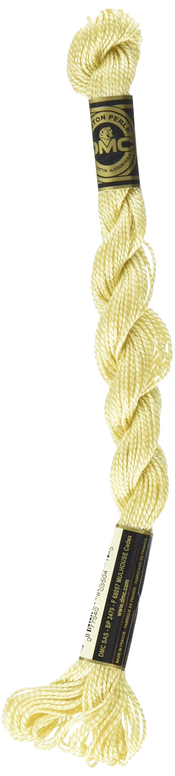 DMC 115 5-677 Pearl Cotton Thread, Very Light Old Gold, Size 5