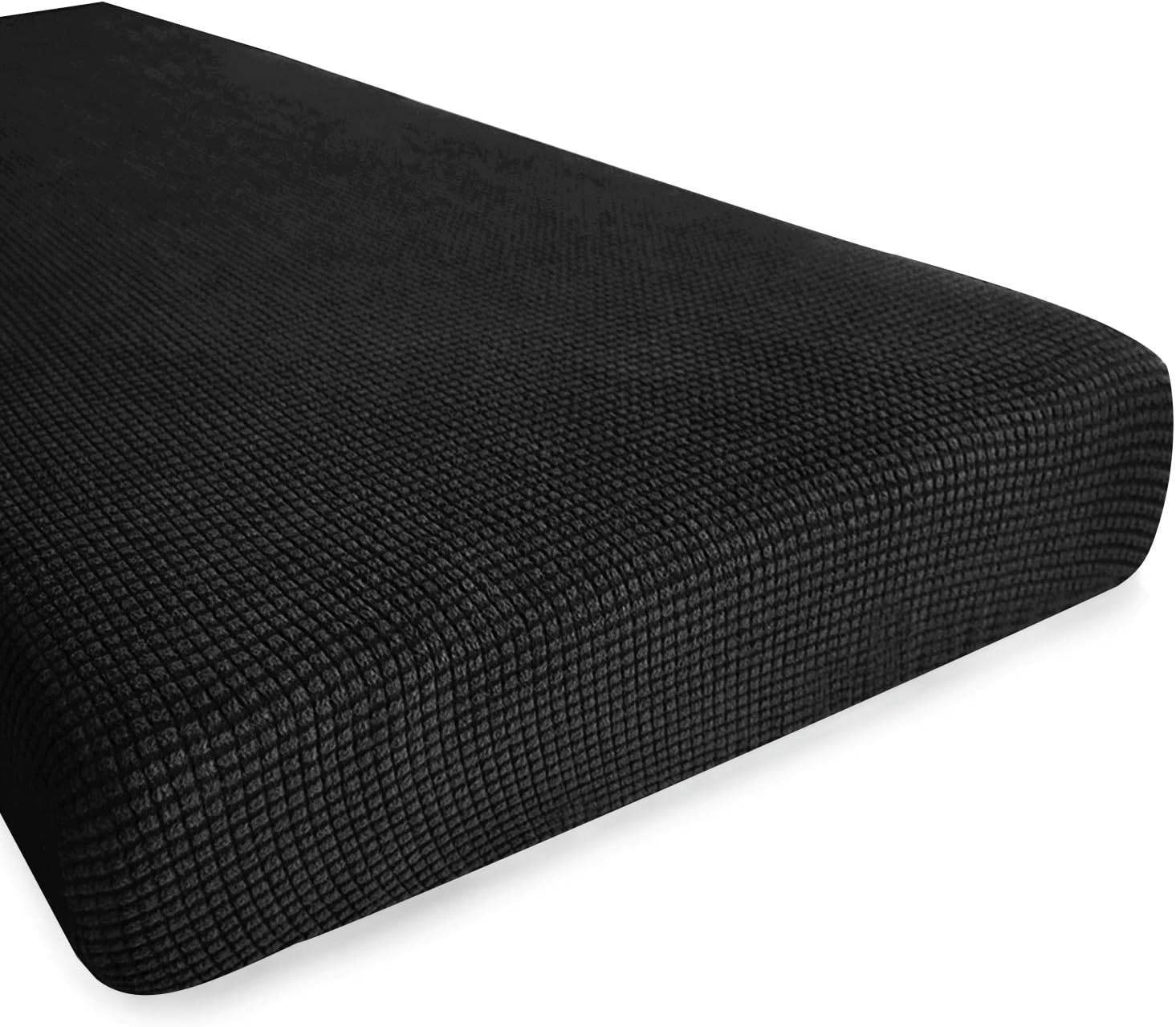 Slipcovers - Hokway Couch Cushion Covers Stretch Cushion Covers Sofa Seat Cushion Slipcover Cushion Protector(Black, Medium)