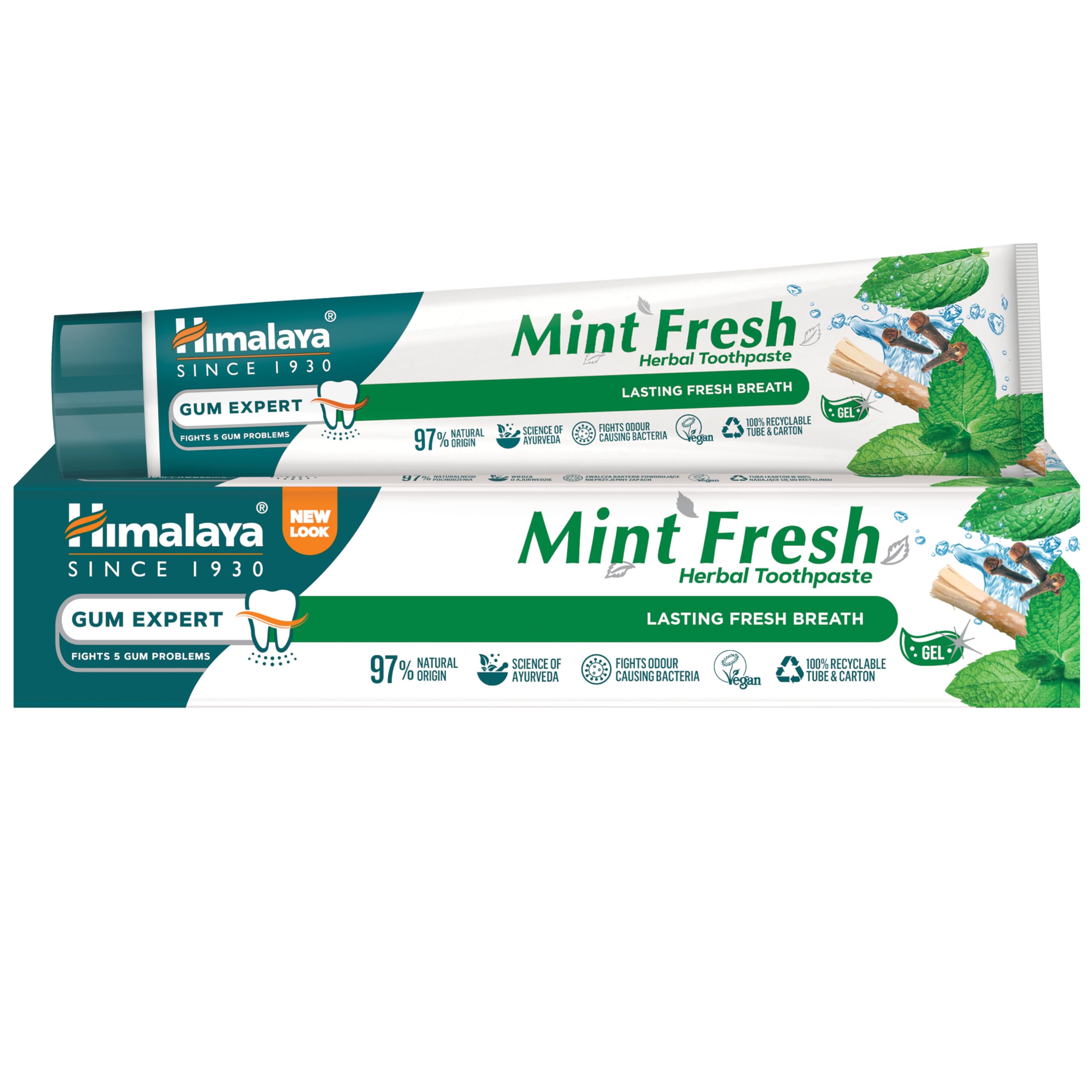 Himalaya Herbals Mint Toothpaste with Active Ingredients - 75ml