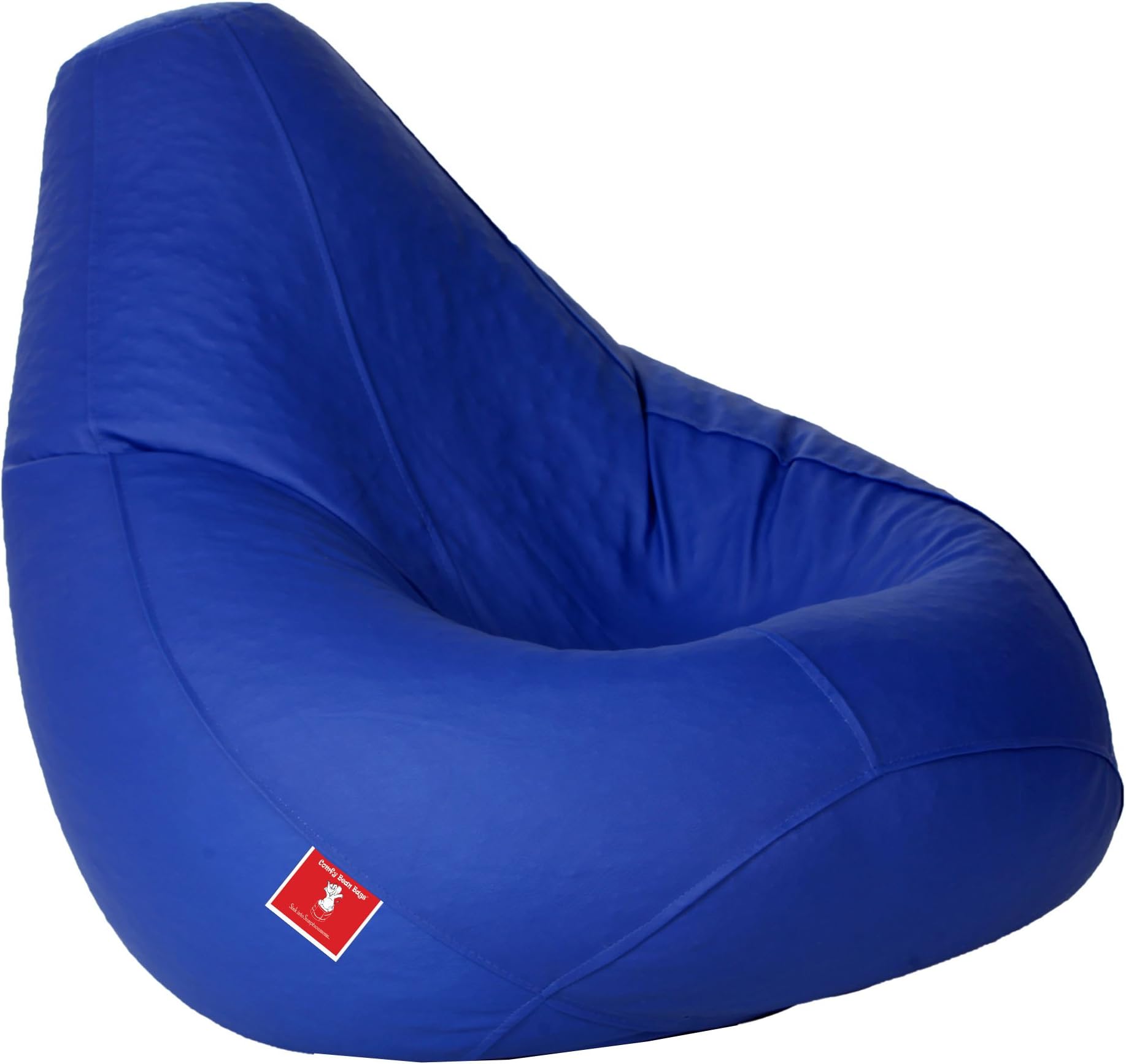 ComfyBean Teardrop Shape Bean Bag , Filled with Bean Filler (Blue, XXL)