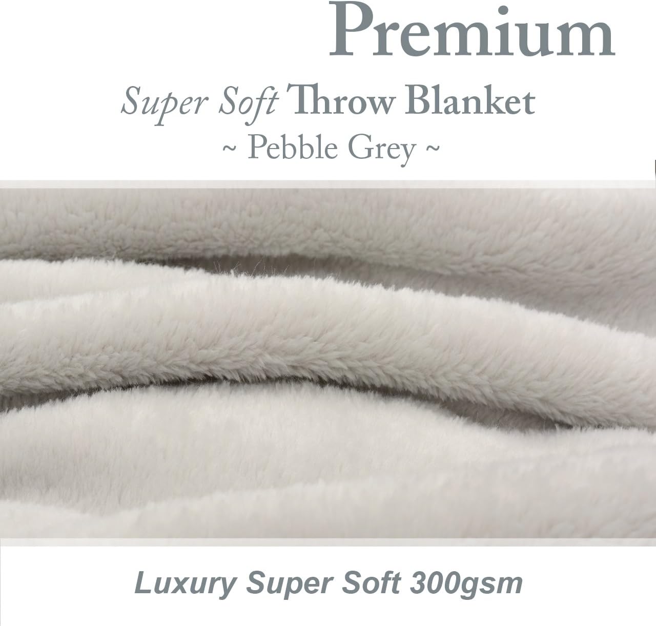 Snug Rug Premium Super Soft Fleece Throw Blanket Thick Warm Extra Large XL 150 x 200cm (Pebble Grey), 33.8 x 33.8 x 11.8 cm - Image 4