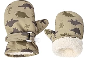 WERADAU Fleece Lined Mittens for Baby Boys Girls,Baby Toddler Little Kids Winter Warm Gloves Mittens