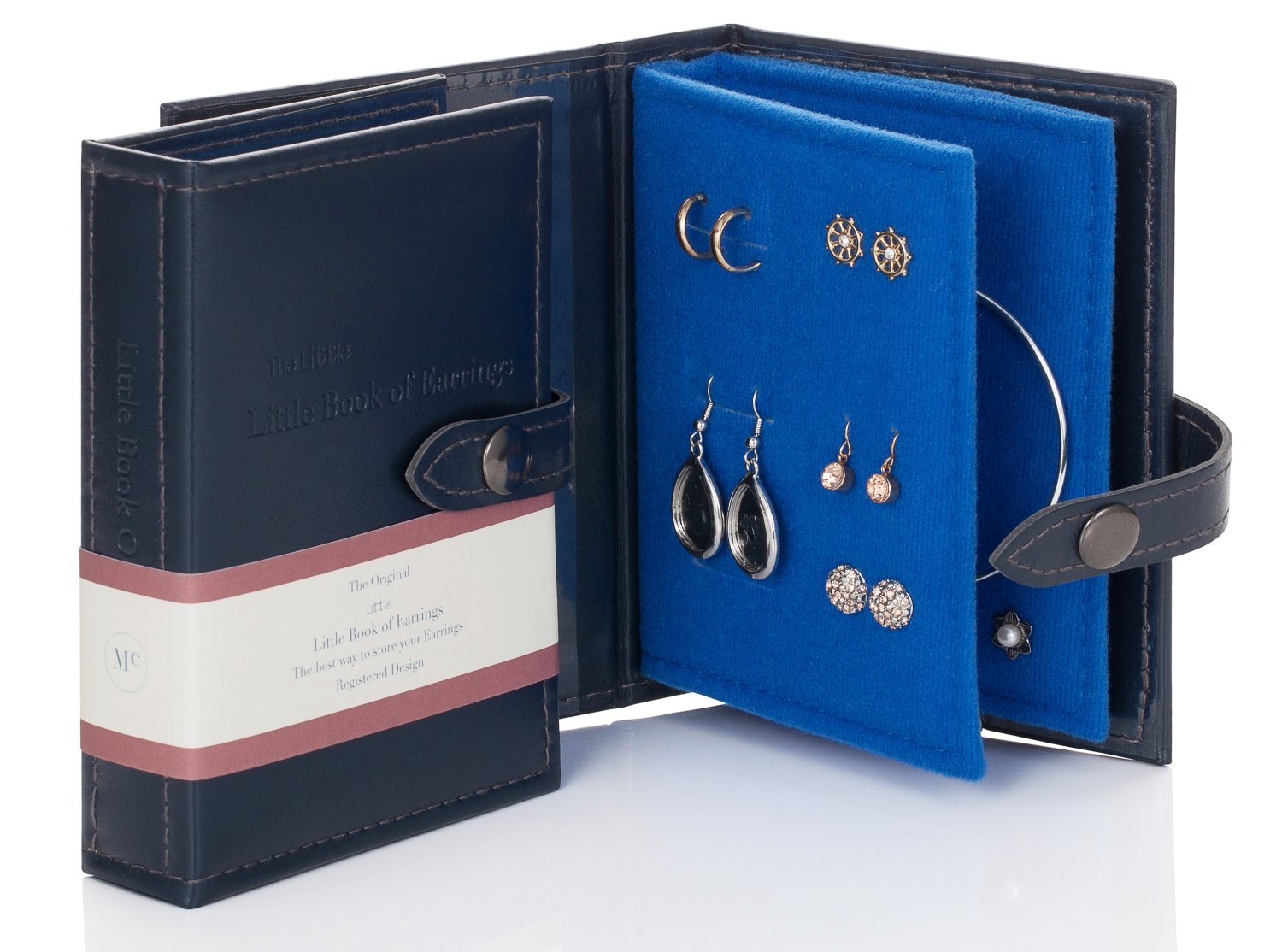 Small Size BLUE - Little Little Book of Earrings - A Small Book for Keeping Your Earrings Safe!