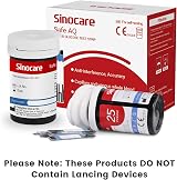 Sinocare Blood Sugar Test Strips 50pcs Safe AQ No Coding (No Lancing) view 2
