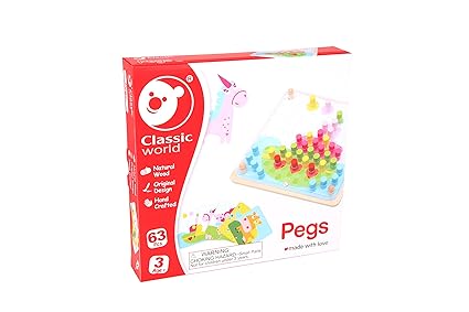 Classic World Pegs Puzzle (63 Piece)