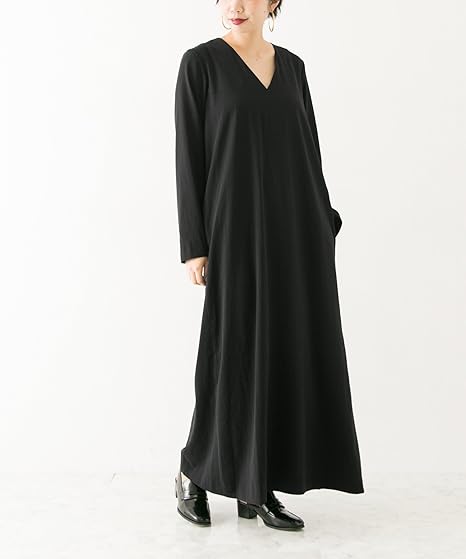 Amazon Co Jp アーバンリサーチ ワンピース ドレス 小谷実由 Urban Research ロングワンピース レディース Black Free 服 ファッション小物