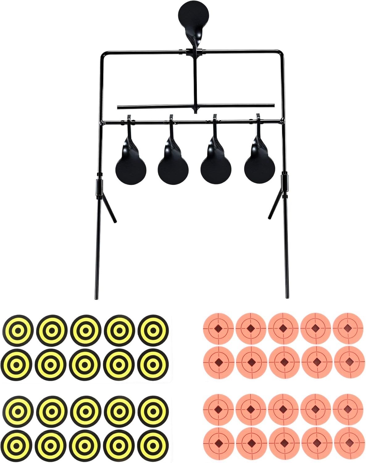 KNINE OUTDOORS 4 Targets Air Gun Pellet BB Gun Rimfire Resetting Target, Rated for .22 .177 Caliber : Sports & Outdoors