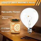Caldarax E12 25W Wax Warmer Bulbs 230V Warm White 2700K Dimmable G50 50mm view 6