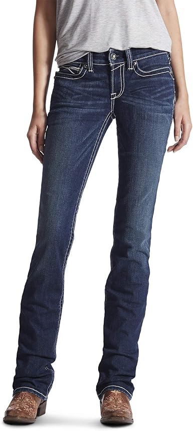 calça jeans feminina reta cintura media