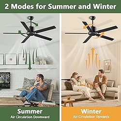 BECLOG Ceiling Fan 60" Outdoor/Indoor, Ceiling Fans
