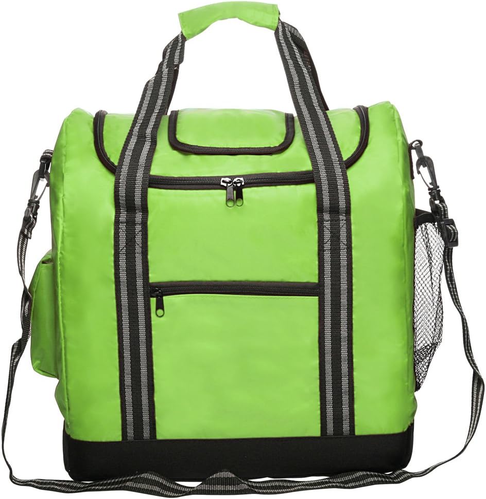 Large Flip Top Insulated Cooler Bag by Sacko (Lime Green)