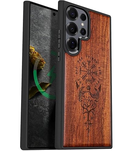 Amazon.com: Carveit Magnetic Wooden Case for Samsung Galaxy S25