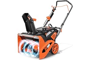 BAOTREE Gas Snow Blower 21-Inch Single-Stage Snow Thrower, 212cc Engine Snow Blower Gas Powered with 35ft Throw Distance, Snow Cleaner with 180° Adjustable Chute for Driveways & Sidewalks, Recoil Start