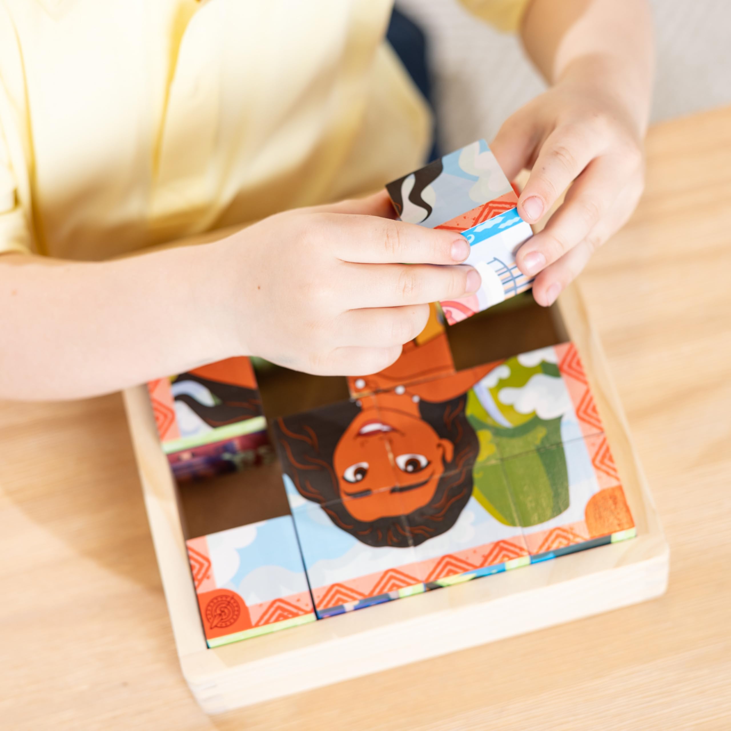 Melissa & Doug Disney Princess Wooden Toy Cube Puzzle Blocks for Boys and for Girls 3+ - FSC Certified