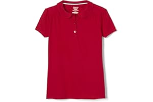 French Toast Girls' Short Sleeve Peter Pan Collar Polo