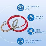Double Dragon Breakaway Cable 1M 5mm Stainless Steel Heavy Duty Trailer Safety view 5