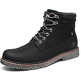 DECARSDZ Men's Fashion Lace-up Casual Chukka Boots for Men Zipper Boot
