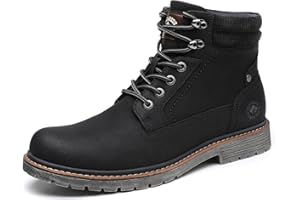 DECARSDZ Men's Fashion Lace-up Casual Chukka Boots for Men Zipper Boot