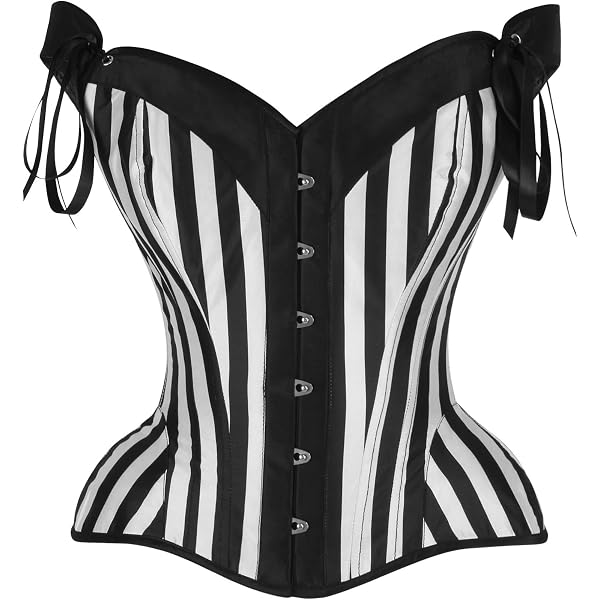 Amazon.com: Top Drawer Burlesque Black/Dark Red Steel Boned Corset