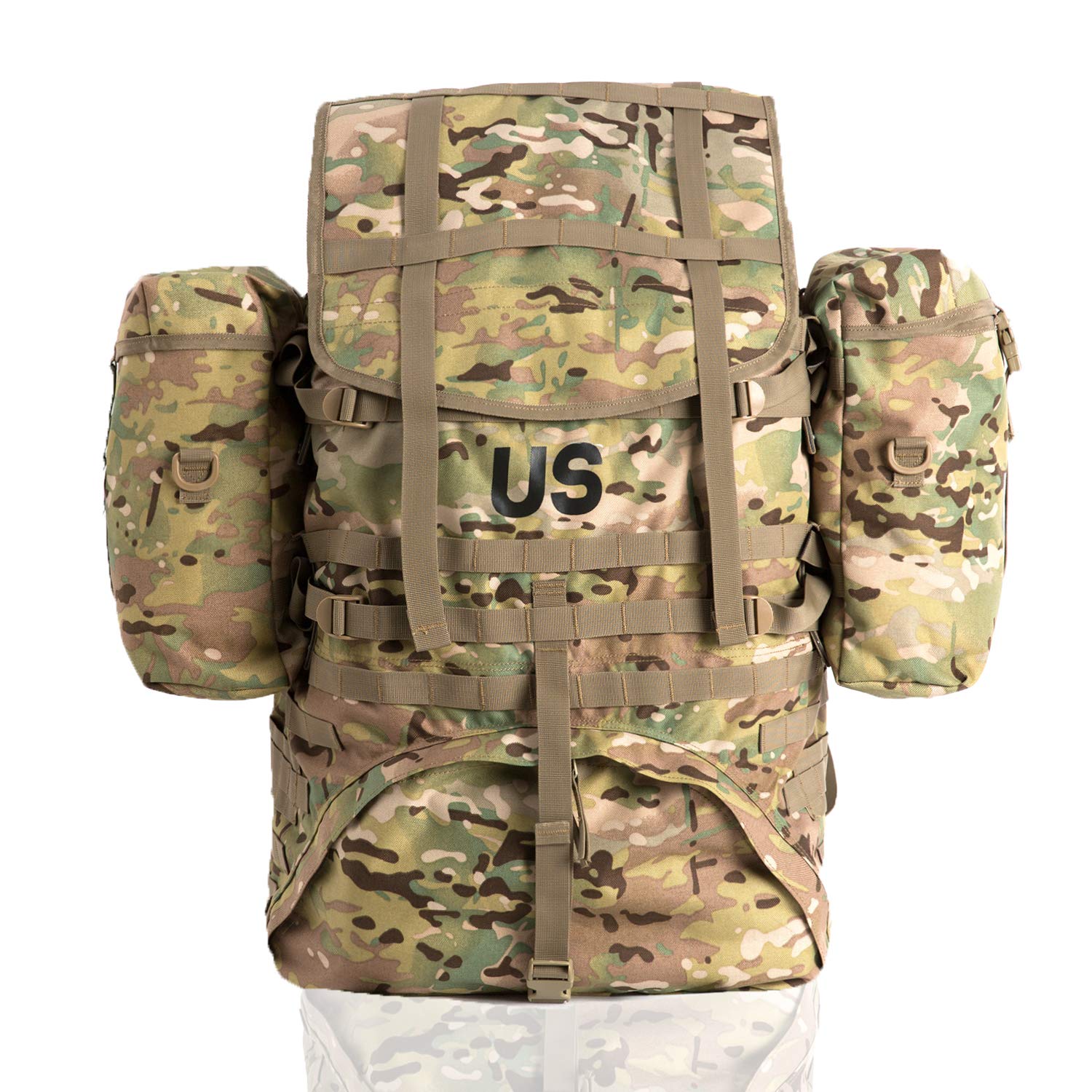 Molle II Multicam Rucksack Backpack Assembly Large with Frame Shoulder  Straps and Side Pouches: Amazon.ca: Sports & Outdoors