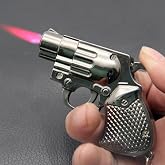 Cute Funny Lighter, Great Gag Gift Soft Flame Refillable Butane Novelty Adjustable Lucky Novelty Unique Lighter No Butane Included (B)