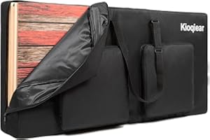 Kioqiear Cornhole Carrying Case Fits 4' x 2' Regulation Size Board,Heavy-Duty Cornhole Boards Bag with Protective Padded Foam and Two Large Pockets for Cornhole Outdoor Games, Only Bag.