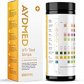 100 x AYDMED 9-in-1 UTI Test Strips | 9 Parameter Urine Test Strips for Leukocytes, Nitrite, Specific Gravity, pH, Protein, Urobilinogen, Bilirubin, Ketone & Ascorbic Acid | FSA & HSA Eligible