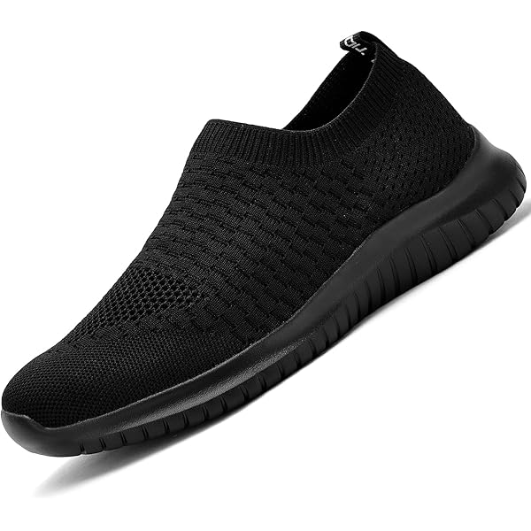 Mocassins Sans Lacets Pour Homme - Chaussures De Marche En Maille Respirante - Chaussures De Course Décontractées Confortables Et Légères, Gris Foncé, 39 1/3 EU