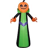 5' Gemmy Airblown Inflatable Pumpkin Reaper Halloween Yard Decoration
