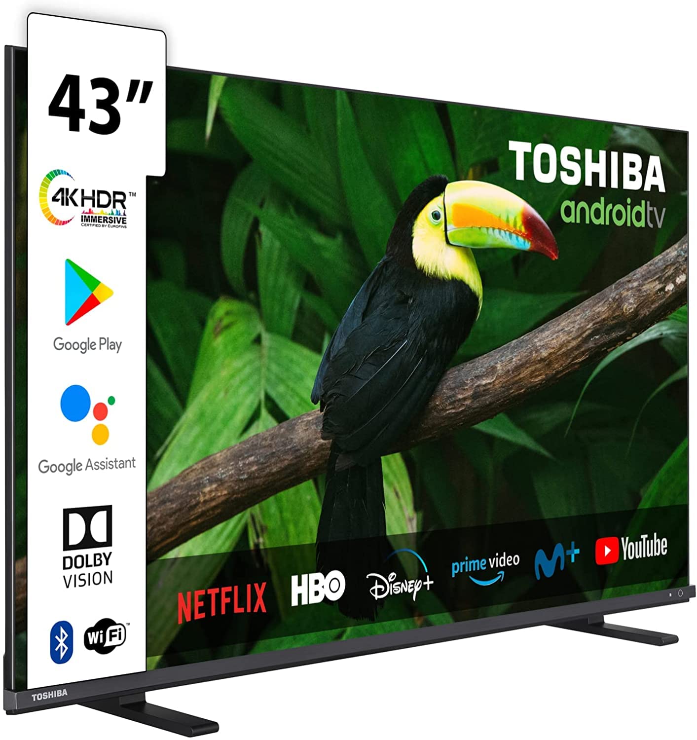 Toshiba-43UA4C63DG-Android-TV-de-43-pulgadas-4K-Ultra-HD-Google-Chromecast-integrado-control-por-voz-mediante-Google
