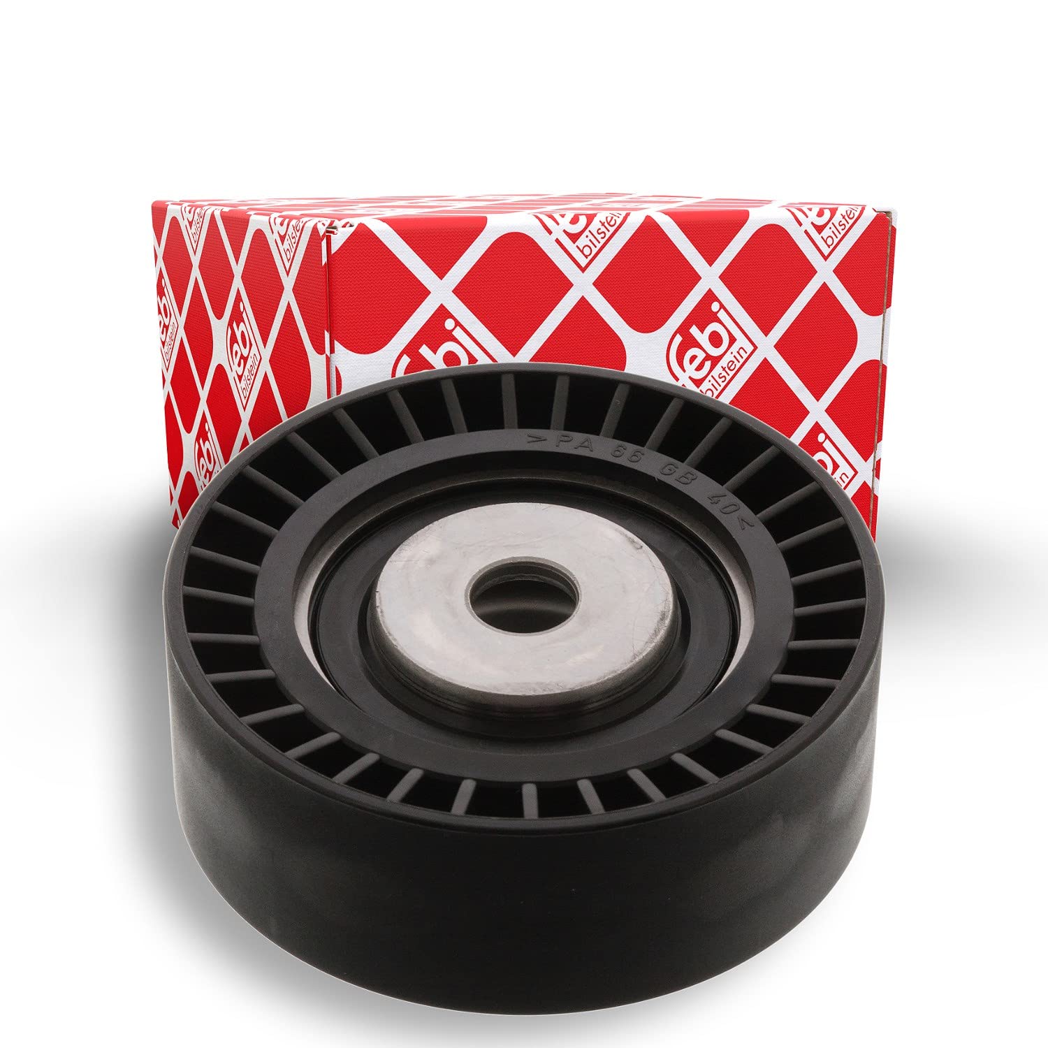 febi bilstein 06051 Tensioner Pulley for auxiliary belt, pack of one