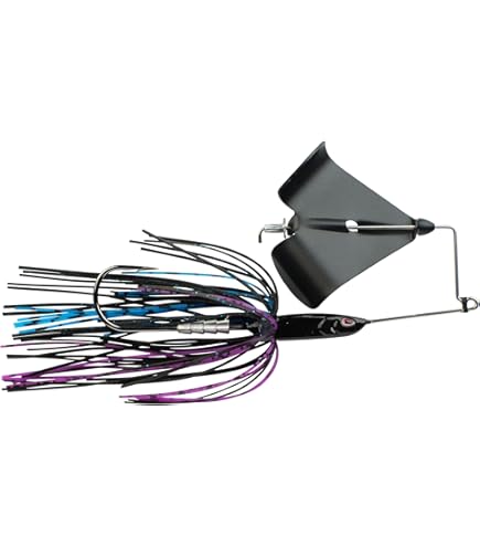 Boogerman Lures Buzzbait AL 420/ Black Nickel Delta Blade 1/4 oz : Sports & Outdoors