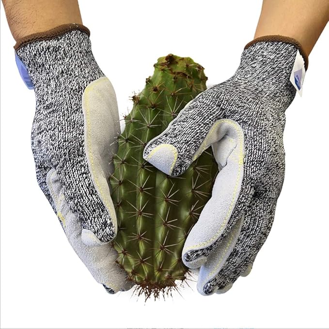 GXQ Gartenarbeit Stichfeste Handschuhe Schnittfeste Verstärkung Verschleißfeste Flexibilität Garten-Zierschutz Lüftung Konstr
