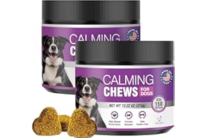 TTLXBL Hemp Calming Chews for Dogs 300 Calming Dog Anxiety and Stress Relief Treats Calm Bites Hemp Oil Sedative for Puppy Sleep Aid Melatonin Fireworks Noise, Thunder, Barking, Vet Visit (Chicken Flavor)