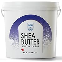 BULK Shea Butter Organic (4lb) Premium Quality Ivory Moisturizer| Sourced From Africa and Packed in Canada| Great For Hair,Sk